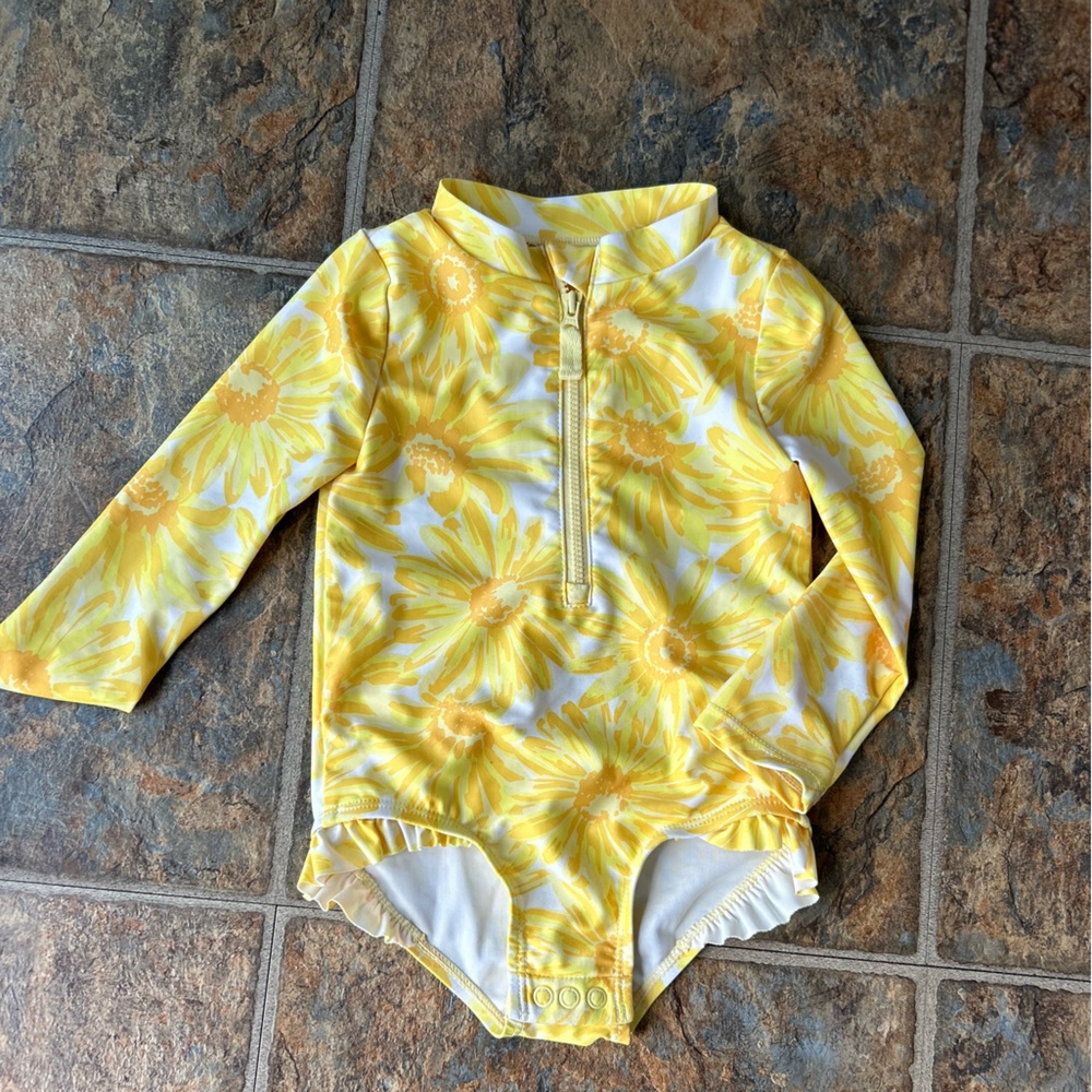 Carter’s sunflower toddler one piece bathing suit